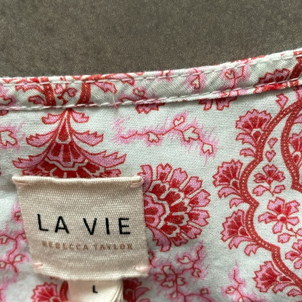 Rebecca Taylor Pink Floral Cotton Jumpsuit - Picture 4 of 16